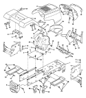 Part Location Diagram of 532143007 Husqvarna Bracket, Grill
