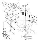 Page G Diagram and Parts List for LT125 LT 125 HC12542B -954002711 -1995-01 Husqvarna Lawn Tractor