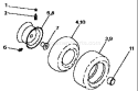 Page K Diagram and Parts List for LT125 LT 125 HC12542C -954002711 -1996-04 Husqvarna Lawn Tractor