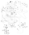 Page J Diagram and Parts List for LT125 LT 125 HE12536B -954170001 -1996-10 Husqvarna Lawn Tractor