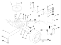 Page M Diagram and Parts List for LT125 LT 125 HE12536B -954170001 -1996-10 Husqvarna Lawn Tractor