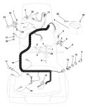Page D Diagram and Parts List for LT125 LT 125 HE12536B -954170001 -1996-10 Husqvarna Lawn Tractor