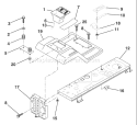 Page F Diagram and Parts List for LT125 LT 125 HE12536B -954170001 -1996-10 Husqvarna Lawn Tractor