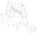 Page G Diagram and Parts List for LT125 LT 125 HE12536B -954170001 -1996-10 Husqvarna Lawn Tractor
