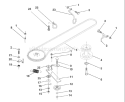 Page H Diagram and Parts List for LT125 LT 125 HE12536C -954170001 -1998-10 Husqvarna Lawn Tractor