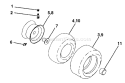 Page K Diagram and Parts List for LT130 LT 130 1997-12 Husqvarna Lawn Tractor