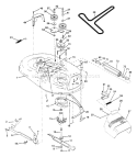 Page A Diagram and Parts List for LT140 LT 140 HU4H42A -954000512 -1993-01 Husqvarna Lawn Tractor