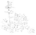Page J Diagram and Parts List for LT140 LT 140 HU4H42A -954000512 -1993-01 Husqvarna Lawn Tractor