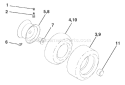 Page J Diagram and Parts List for LT1538D LT 1538 D 954569776 -2003-01 Husqvarna Lawn Tractor