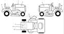 Page B Diagram and Parts List for LT1538D LT 1538 D 954569776 -2003-01 Husqvarna Lawn Tractor