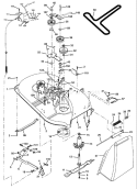 Page F Diagram and Parts List for LT1538D LT 1538 D 954569776 -2003-01 Husqvarna Lawn Tractor