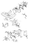 Page A Diagram and Parts List for LT16542 LT 16542 96013001900 -2006-02 Husqvarna Lawn Tractor
