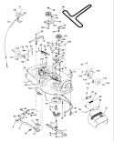 Page F Diagram and Parts List for LT18542B LT 18542 B 954571748 -2004-02 Husqvarna Lawn Tractor