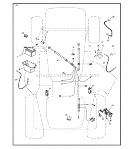 Electrical Diagram and Parts List for LZ11597 2011-11 Husqvarna Lawn Tractor