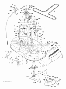 Mower_Deck__Cutting_Deck Diagram and Parts List for LZ12597AK 2010-09 Husqvarna Lawn Tractor