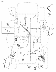 Electrical Diagram and Parts List for LZ12597RB 2010-09 Husqvarna Lawn Tractor