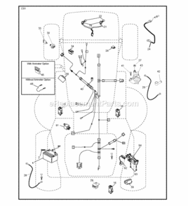 Part Location Diagram of 583036101 Husqvarna Control Assembly Bypass Hydro