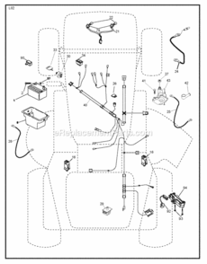 Electrical Diagram and Parts List for LZ165107H 2011-12 Husqvarna Lawn Tractor