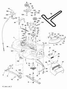 Part Location Diagram of 532181555 Husqvarna 42-In. Clutch Cable