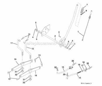 Mower_Lift__Deck_Lift Diagram and Parts List for LZ175H107RBK 2012-11 Husqvarna Lawn Tractor