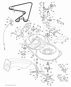 Mower_Deck__Cutting_Deck Diagram and Parts List for LZ20H107 2011-11 Husqvarna Lawn Tractor