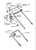 Page E Diagram and Parts List for MASTER 43 RC 1994-02 Husqvarna Lawn Mower