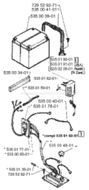 Part Location Diagram of 535003401 Husqvarna Pad