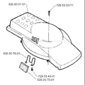 Part Location Diagram of 535000101 Husqvarna Top Cover