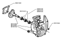 Page D Diagram and Parts List for MONDO 1995-03 Husqvarna Trimmer