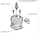 Page D Diagram and Parts List for MONDO 1997-04 Husqvarna Trimmer