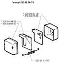 Page J Diagram and Parts List for MONDO Max 1997-04 Husqvarna Trimmer