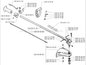 Page H Diagram and Parts List for MONDO 1997-04 Husqvarna Trimmer