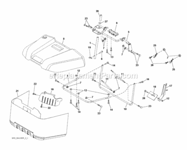 Page A Diagram and Parts List for P11577HRB 2010-09 Husqvarna Lawn Tractor