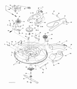 Page G Diagram and Parts List for P11577RB 2010-09 Husqvarna Lawn Tractor