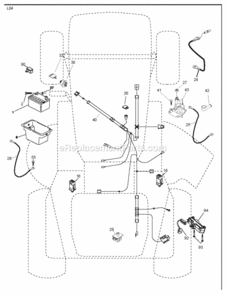 Page D Diagram and Parts List for P11597 2010-09 Husqvarna Lawn Tractor