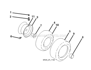 Page J Diagram and Parts List for P125107H 2010-09 Husqvarna Lawn Tractor