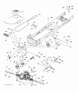 Page C Diagram and Parts List for P125107H 2010-09 Husqvarna Lawn Tractor