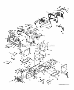 Page B Diagram and Parts List for P12597RB 2010-09 Husqvarna Lawn Tractor