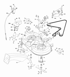 Page G Diagram and Parts List for P12597RB 2010-09 Husqvarna Lawn Tractor