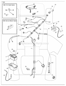 Page D Diagram and Parts List for P145107HP 2010-09 Husqvarna Lawn Tractor