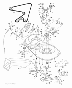 Page G Diagram and Parts List for P155107HRB 2010-09 Husqvarna Lawn Tractor