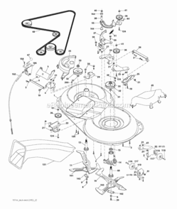 Page G Diagram and Parts List for P185107HRB 2010-09 Husqvarna Lawn Tractor