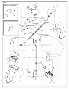 Page D Diagram and Parts List for P185107H 2010-09 Husqvarna Lawn Tractor