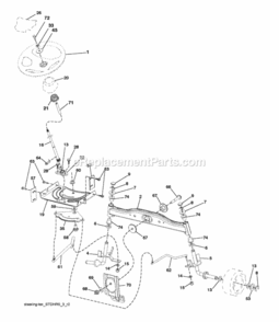 Page I Diagram and Parts List for P185107H 2010-09 Husqvarna Lawn Tractor