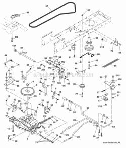 Page C Diagram and Parts List for PB1842LT 2006-02 Husqvarna Lawn Tractor