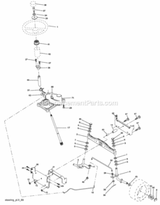 Page I Diagram and Parts List for PB1842LT 2006-02 Husqvarna Lawn Tractor