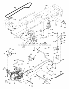Page C Diagram and Parts List for PB185H42LT 2006 Husqvarna Lawn Tractor