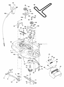 Page F Diagram and Parts List for PB185H42LT 2006 Husqvarna Lawn Tractor