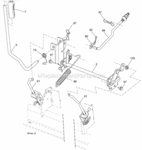 Page G Diagram and Parts List for PB19542LT 2008-04 - 96042003402 Poulan Lawn Tractor