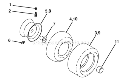Page J Diagram and Parts List for PB19546LT 2008-02 Husqvarna Lawn Tractor